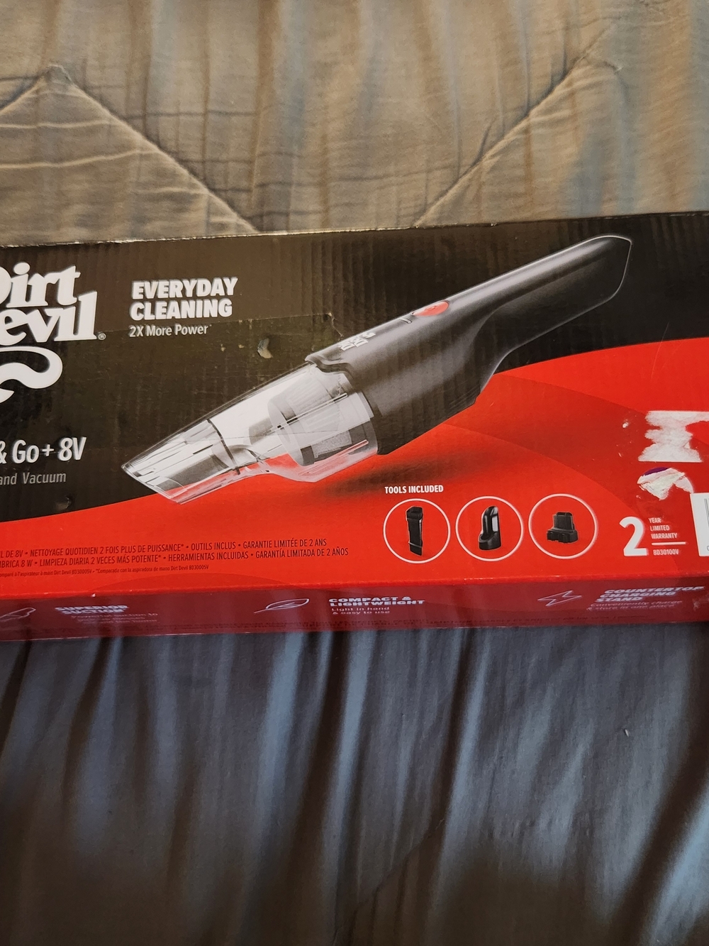 Dirt Devil Go+ 8V Handheld Vacuum - Black/Red